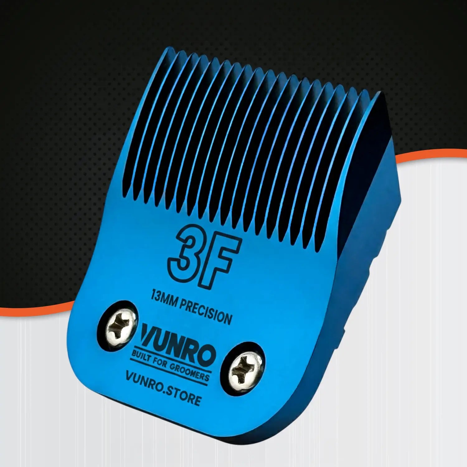 3F Blue Steel Dog Clipper Blade (13 mm) by VUNRO