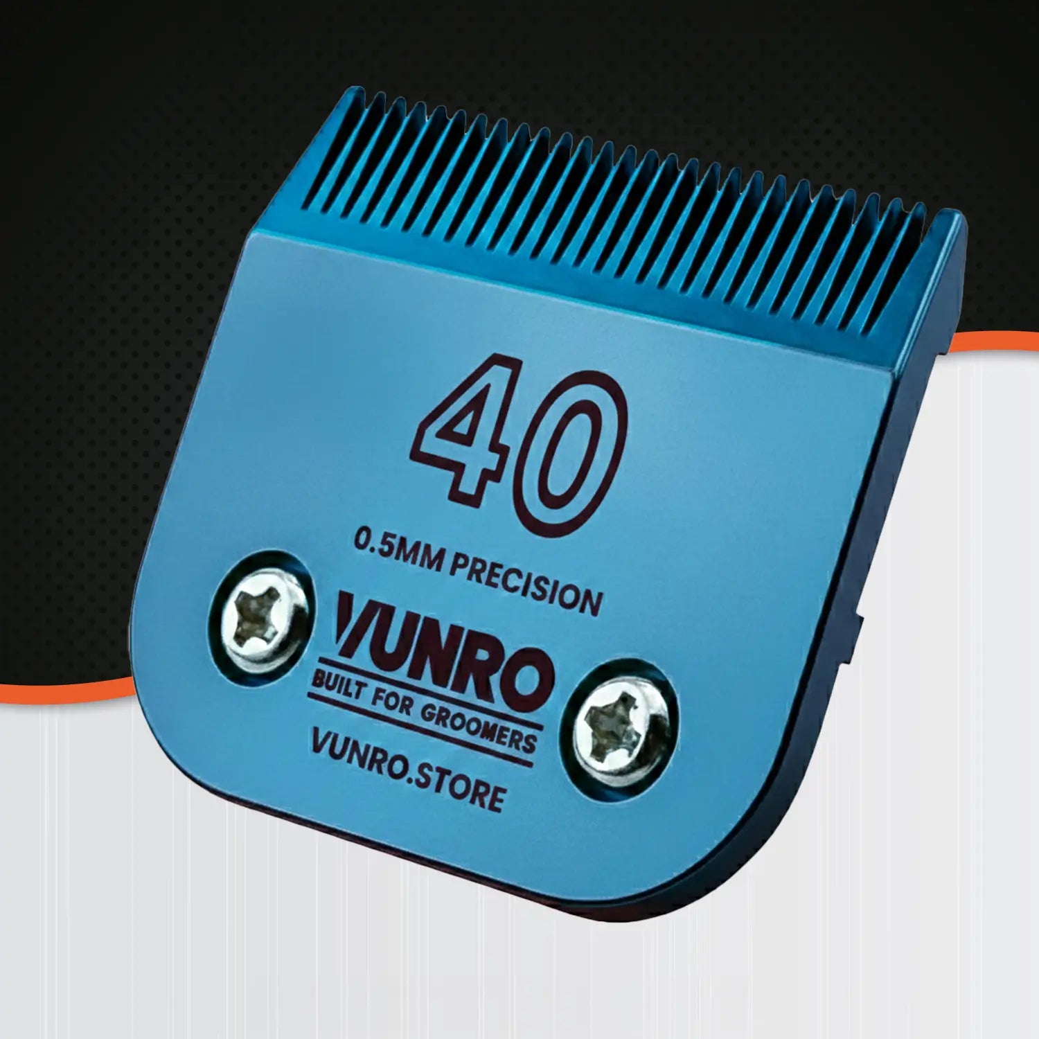 40# Blue Steel Dog Clipper Blade (0.25 mm) by VUNRO