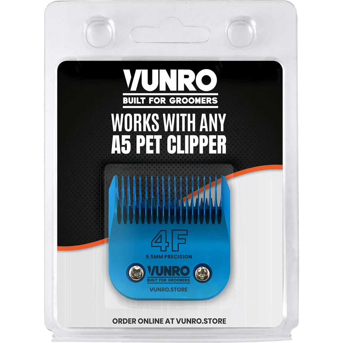 4F Blue Steel Dog Clipper Blade (9.5 mm) by VUNRO