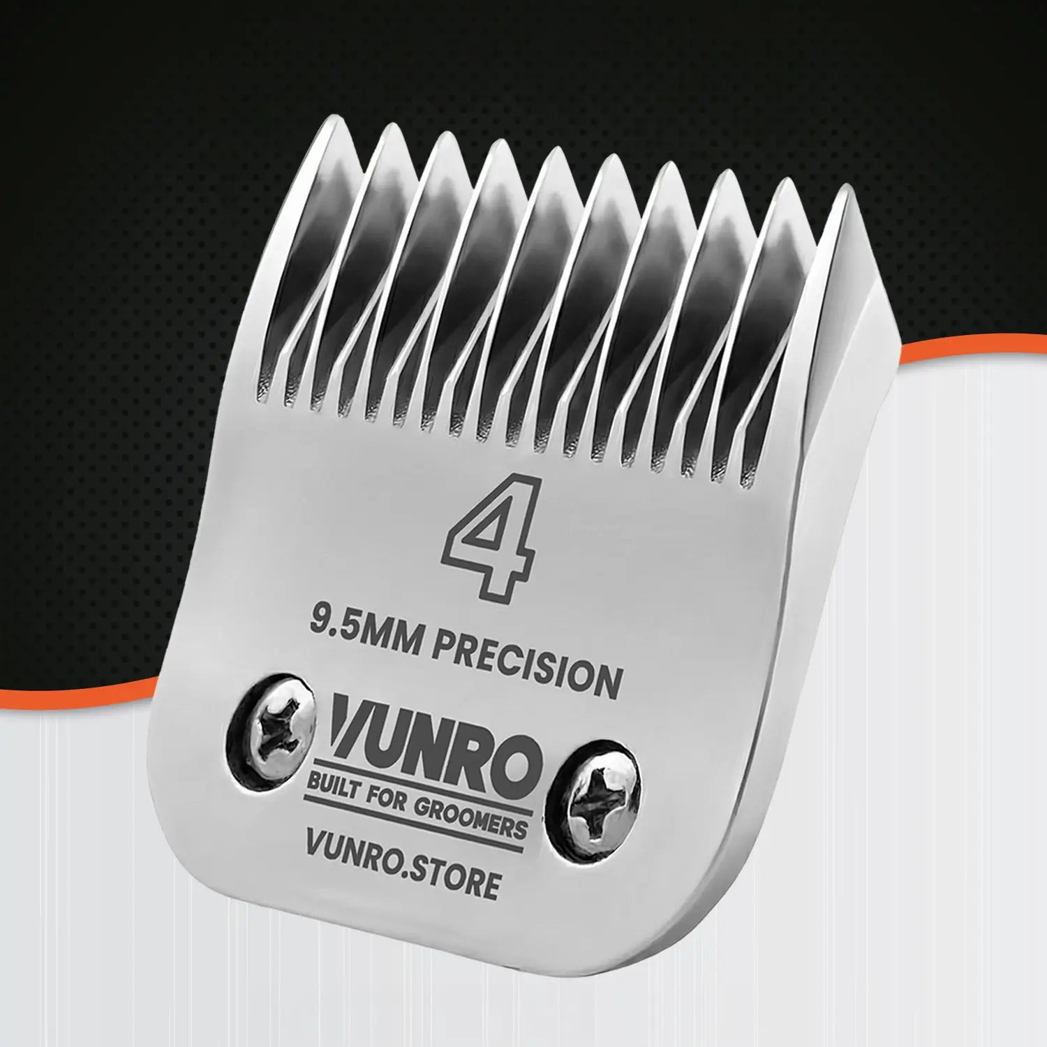 #4 Ceramic Skip Tooth Dog Clipper Blade (9.5mm) by VUNRO