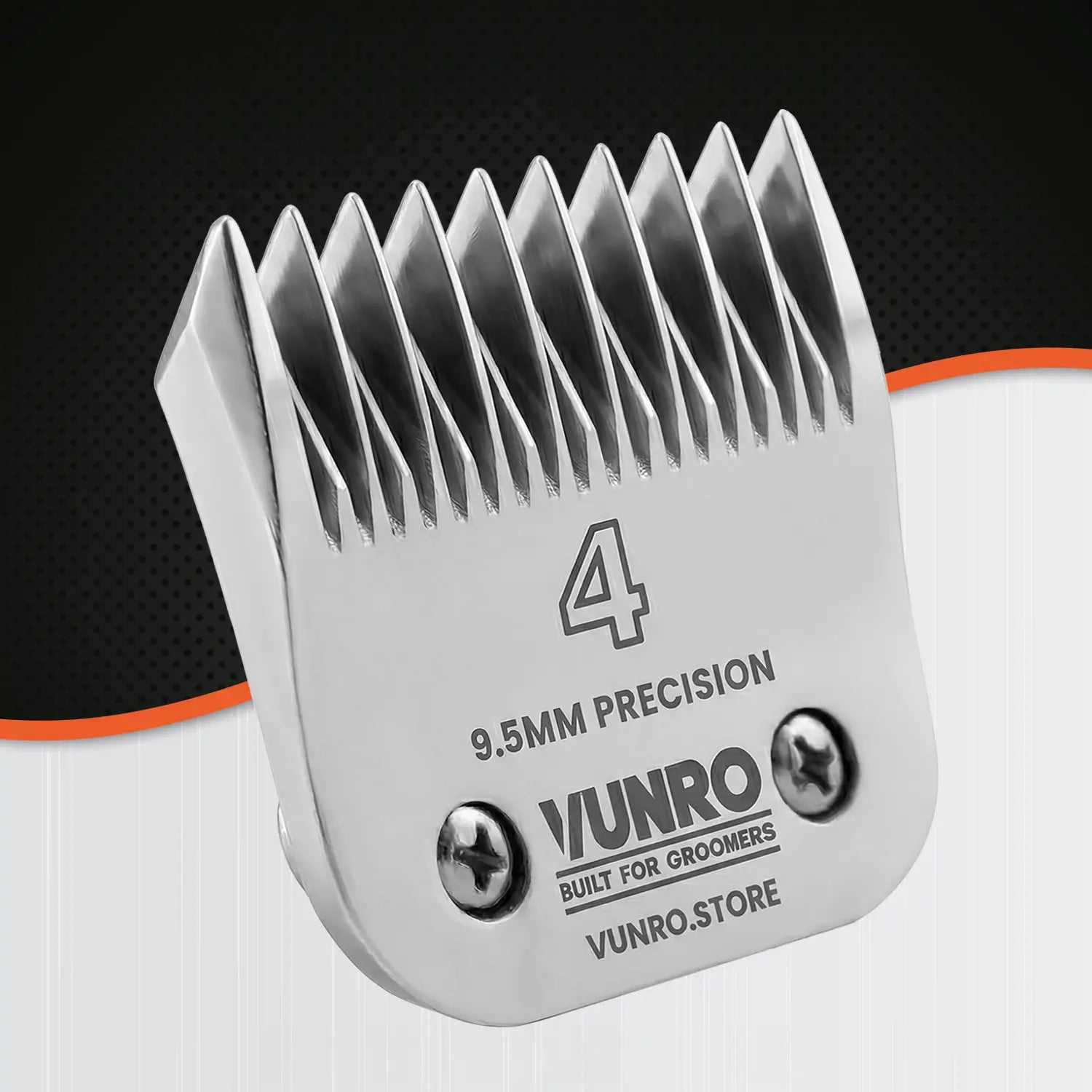 #4 Ceramic Skip Tooth Dog Clipper Blade (9.5mm) by VUNRO