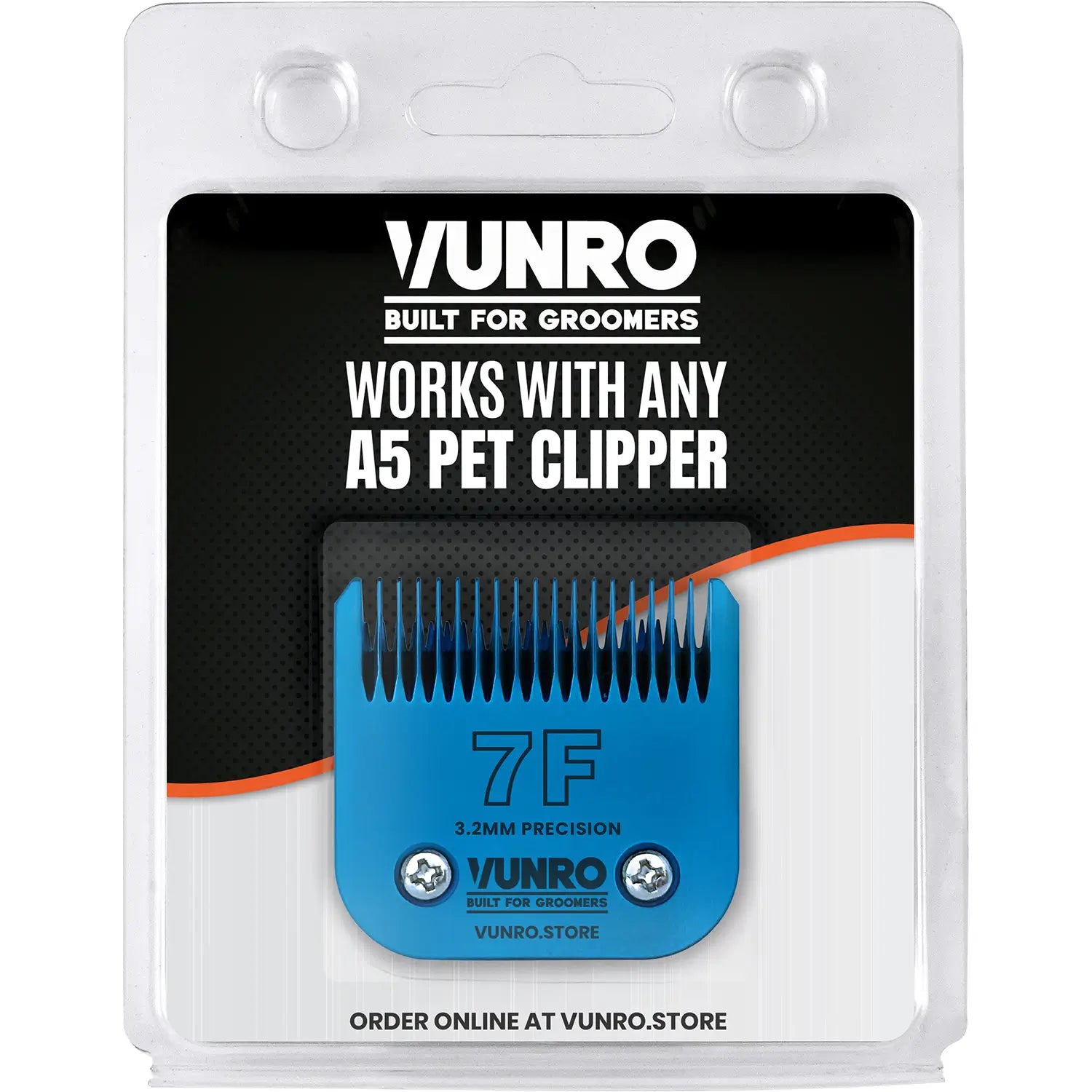 7F Blue Steel Dog Clipper Blade (3.2 mm) by VUNRO